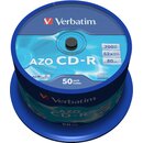 CD-R Verbatim 43343, 700MB, 80Min, 52x, Slim Case, 4x50...