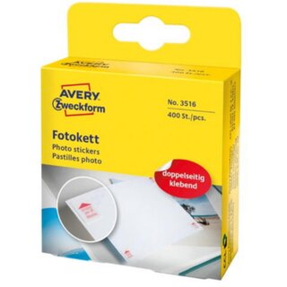 Fotoeckenspender Avery Zweckform 3516, 12x12mm, 10 Rollen x 400 Stck