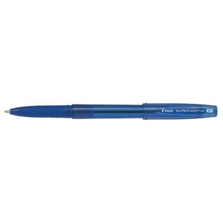 Kugelschreiber Pilot BPS-GG-M-L Super Grip, Strichstrke: 0,4mm, blau