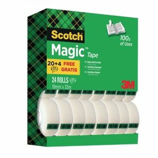 Klebefilm Scotch Magic, 19mmx25m, 24 Stck
