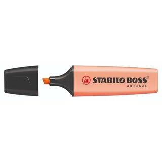 Textmarker Stabilo Boss Pastell, Strichstrke: 2-5 mm, Keilspitze, orange