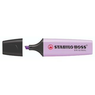 Textmarker Stabilo Boss Pastell, Strichstrke: 2-5 mm, Keilspitze, lila