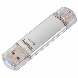 USB-Stick Hama 124161 Laeta, Speicherkapazitt: 16GB, silber