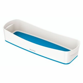 Utensilienbox Leitz 5258, MYBOX, lang mit Griff, weiß/blau