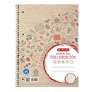 Collegeblock Herlitz 100050220, A4, kariert, 70g, 4-fach...