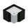 Notizzettel-Box Arlac 257, mit 600 Blatt weiß, Maße: 12,5x12,5x8cm, schwarz