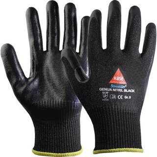Schnittschutzhandschuhe Hase Genua NITRIL Black, Gre 9, swz, 1 Paar