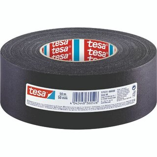 Tesa Klebeband Gewebe-Kraftband schwarz 50mm x 50m