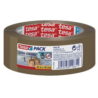 Packband Tesa tesapack 57175, 38mm x 66m, braun