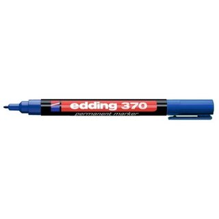 Industriemarker edding 370, Rundspitze, Strichstrke: 1mm, blau