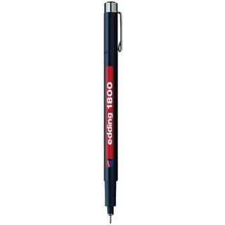 Fineliner edding 1800 Profipen 0.5, Strichstrke: 0,5mm, blau