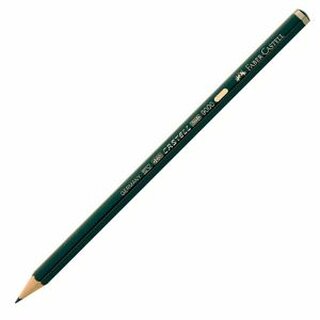 Bleistift Faber-Castell 119001 9000, Hrtegrad: B, grn lackierter Schaft