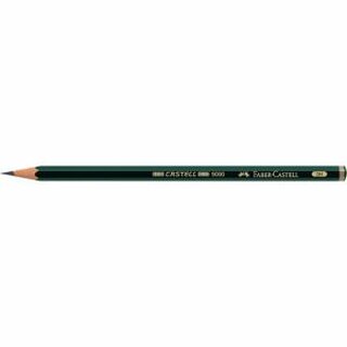 Bleistift Faber-Castell 119013 9000, 3H, grn lackierter Schaft