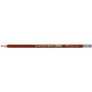 Bleistift Faber-Castell 112100 2001, HB, rot-gold lack....