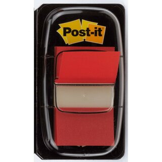 Index-Spender Post-it 680, mit 50 Haftstreifen, 43,2x25,4mm, rot