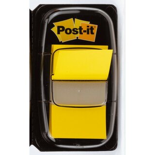 Index-Spender Post-it 680, mit 50 Haftstreifen, 43,2x25,4mm, gelb