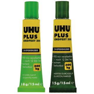 Zweikomponenten-Kleber UHU 45640, 33g-Tube