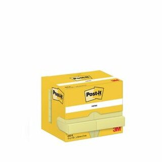 Haftnotizen Post-it 7100290163, 38x51mm, 100 Blatt, gelb, 12 Stck