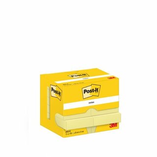 Haftnotizen Post-it 7100290163, 38x51mm, 100 Blatt, gelb, 12 Stck