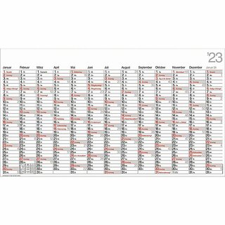 Bhner Plakatkalender BETA PO13, 13M/1S, Karton, 139 x 79cm, 2026
