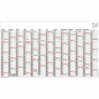 Bhner Plakatkalender BETA PO13, 13M/1S, Karton, 139 x 79cm, 2026