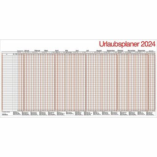 B�hner Urlaubsplaner UP12, f.49MA, gel.+gef.auf A4, 12M/1S, 99,5x49 cm, 2027