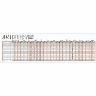 B�hner Urlaubsplaner UP12F, f.26MA, gel.+gef.auf A4, 12M/1S, 99,5x29,7cm, 2027
