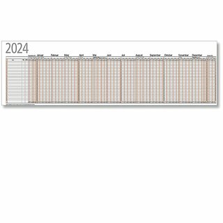 B�hner Urlaubsplaner UP12F, f.26MA, gel.+gef.auf A4, 12M/1S, 99,5x29,7cm, 2027