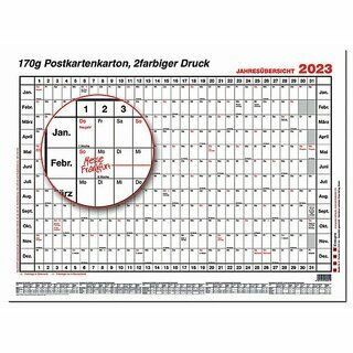 Gss Plakatkalender Nr. 2, Jahresplaner, 12 Monate, 29,7 x 21cm (A4), 2026