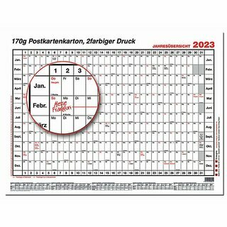 Gss Plakatkalender Nr. 3, Jahresplaner, 12 Monate, 42 x 29,7cm (A3), 2026