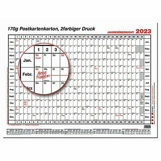 Gss Plakatkalender Nr. 5, Jahresplaner, 12 Monate, 96,5 x 60cm (A1), 2026
