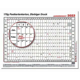 G�ss Plakatkalender Nr. 5-1, Jahresplaner, 12 Monate, 140 x 84,1cm (A0), 2027