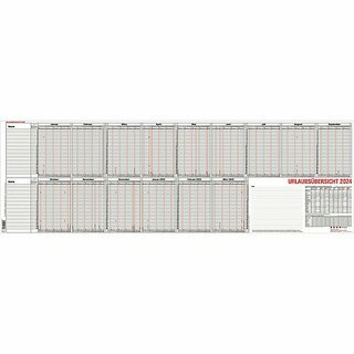 Gss Urlaubsplaner 12-55, 97,4 x 31 cm, fr 25 MA, leporello, faltbar, 2026