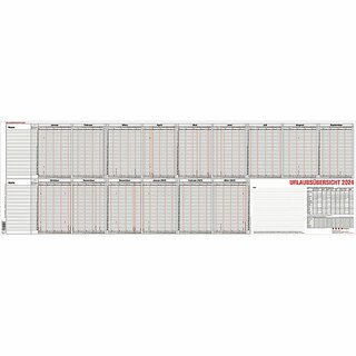 G�ss Urlaubsplaner 12-55, 97,4 x 31 cm, f�r 25 MA, leporello, faltbar, 2027