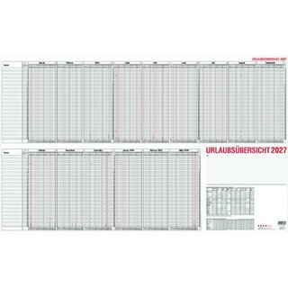 G�ss Urlaubsplaner 12-30, 98,5 x 60 cm, f�r 40...