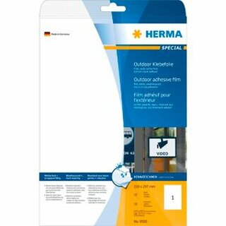Outdoor-Folienetiketten Herma 9500, 210 x 297mm (LxB), wei, 10 Stck