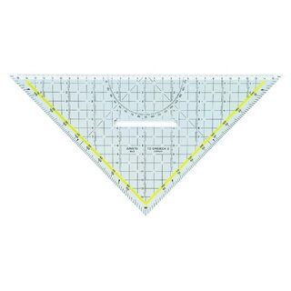 TZ-Dreieck Aristo AR1648/2, mit Griff, 360 Grad, Hypotenuse 325mm, transparent