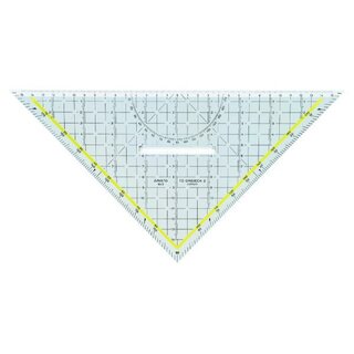 TZ-Dreieck, mit festem Griff, Hypotenuse: 32,5cm, glaskl