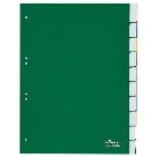 Register Durable 6221, blanko, A4, aus Kunststoff, 10...