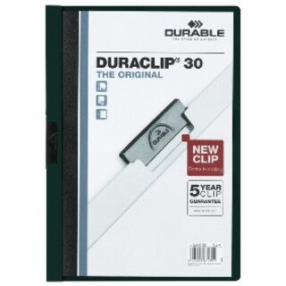 Klemmmappe Durable Duraclip 2200, A4, Fassungsvermögen:...