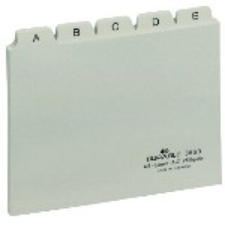 Leitkartenregister Durable 3660, A-Z, A6 quer, weiß
