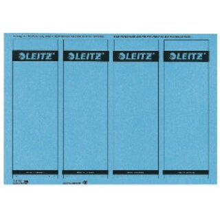 Rückenschilder Leitz 1685, kurz / breit, blau, 100 Stück