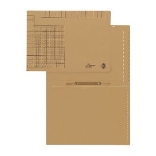 Einstellhefter Leitz 2440, A4, kaufmännische Heftung, braun