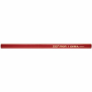 Zimmermannsstift Lyra 33/24, ovale Form, poliert, Lnge: 24 cm, rot