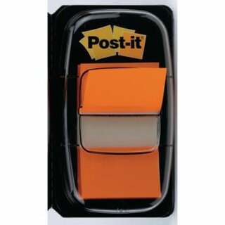Haftmarker Post-it Index I680-4, 25,4x43,2mm, 50 Haftstreifen, orange