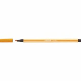 STABILO Faserschreiber Pen 68/54, Einweg, mit Kappe, M / 1 mm, orange