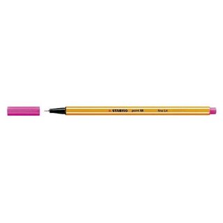 Fineliner Stabilo point 88/56, Strichstärke: 0,4mm, pink