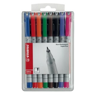 OHP-Stift Stabilo 851 SF, wasserlöslich, Strichstärke:...