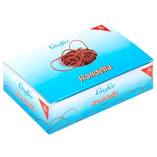 Gummiringe Lufer 501042, Nr.10, Durchmesser: 65mm, rot, 500g