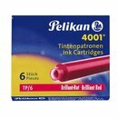 Tinte Pelikan 4001 301192, Inhalt: 30ml, rot, 6 St�ck